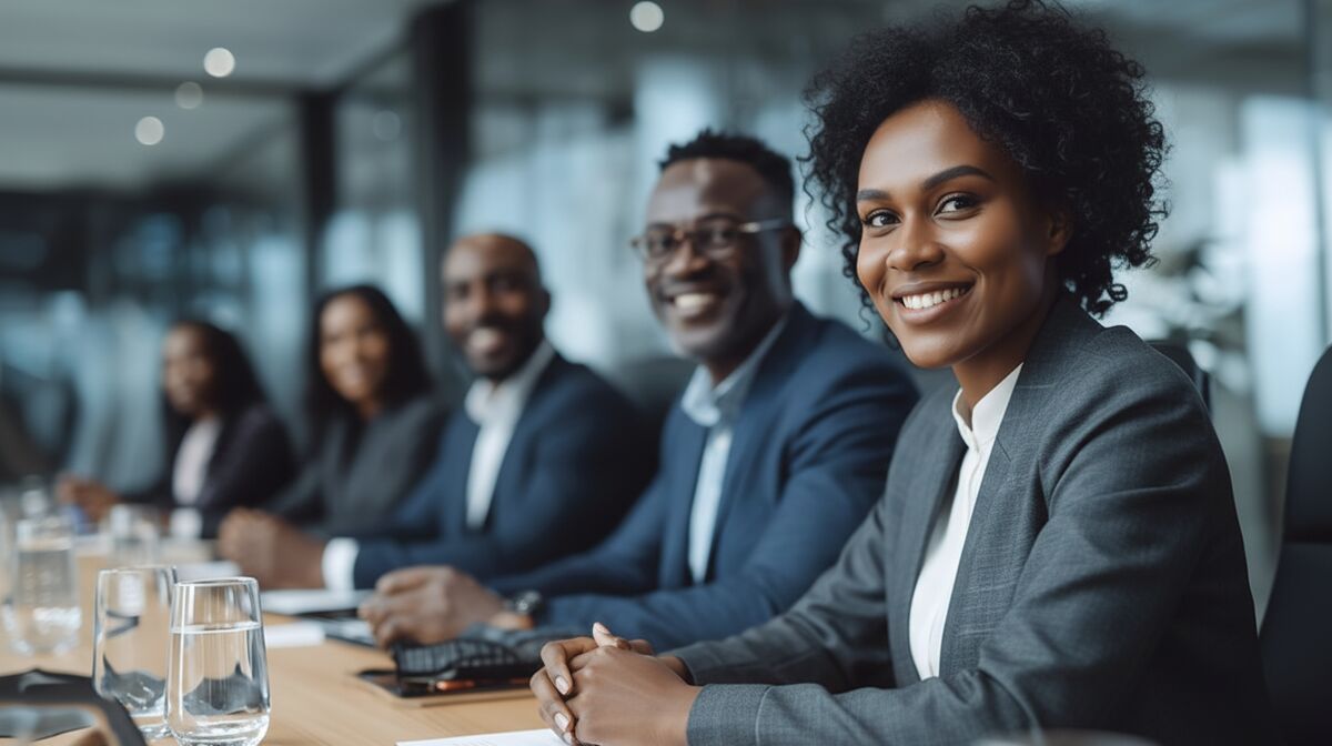 Nonprofit leaders at a boardroom table